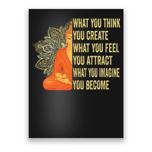 Buddha Meditation Law Of Attraction Poster