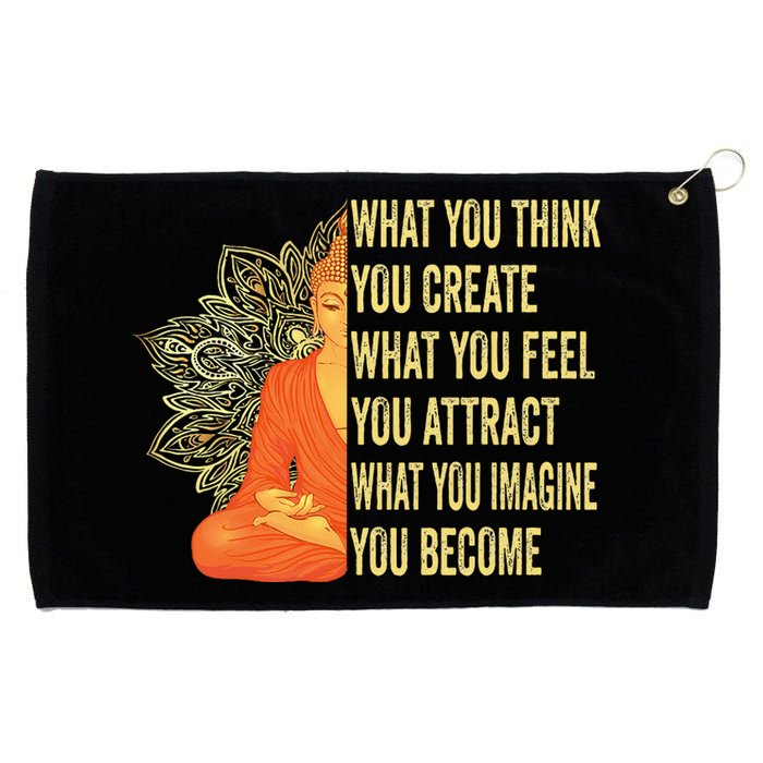 Buddha Meditation Law Of Attraction Grommeted Golf Towel