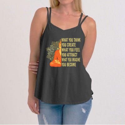 Buddha Meditation Law Of Attraction Women's Strappy Tank