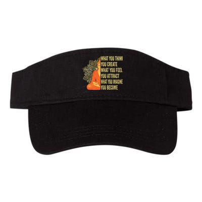 Buddha Meditation Law Of Attraction Valucap Bio-Washed Visor