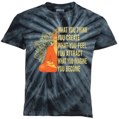 Buddha Meditation Law Of Attraction Kids Tie-Dye T-Shirt