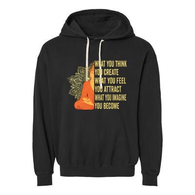 Buddha Meditation Law Of Attraction Garment-Dyed Fleece Hoodie