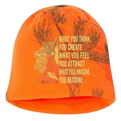 Buddha Meditation Law Of Attraction Kati - Camo Knit Beanie