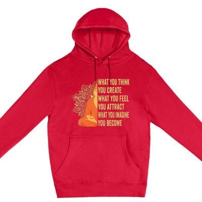 Buddha Meditation Law Of Attraction Premium Pullover Hoodie