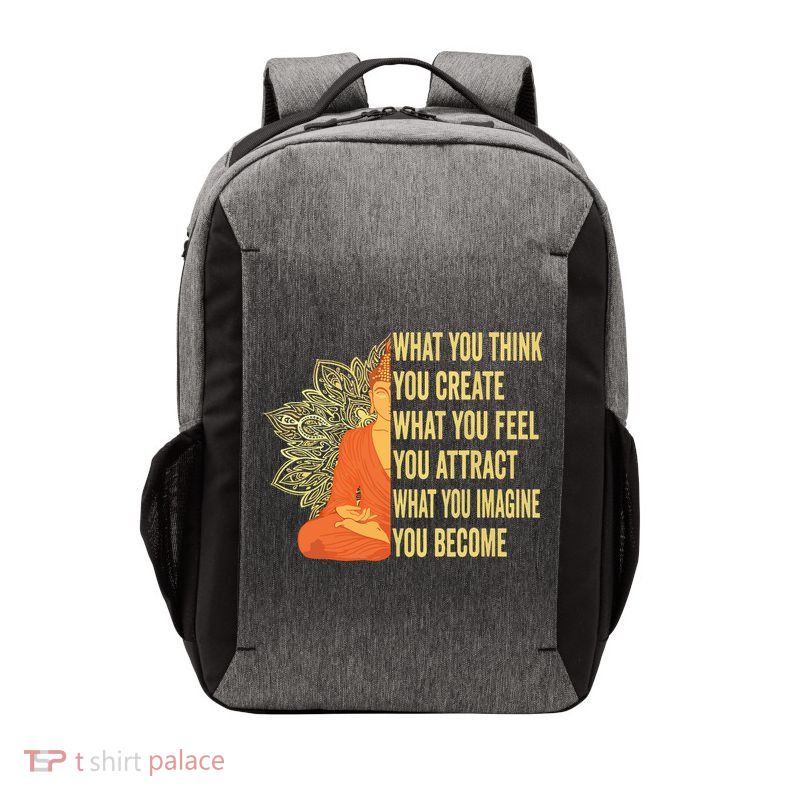 Buddha Meditation Law Of Attraction Vector Backpack