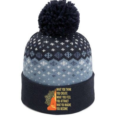 Buddha Meditation Law Of Attraction The Baniff Cuffed Pom Beanie