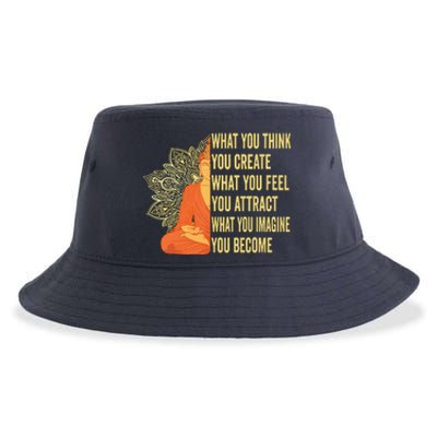 Buddha Meditation Law Of Attraction Sustainable Bucket Hat