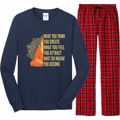 Buddha Meditation Law Of Attraction Long Sleeve Pajama Set