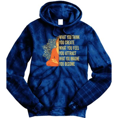 Buddha Meditation Law Of Attraction Tie Dye Hoodie