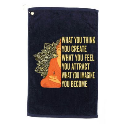 Buddha Meditation Law Of Attraction Platinum Collection Golf Towel