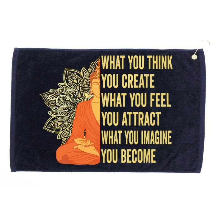 Buddha Meditation Law Of Attraction Grommeted Golf Towel