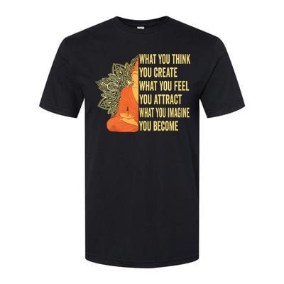 Buddha Meditation Law Of Attraction Softstyle CVC T-Shirt