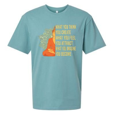 Buddha Meditation Law Of Attraction Sueded Cloud Jersey T-Shirt