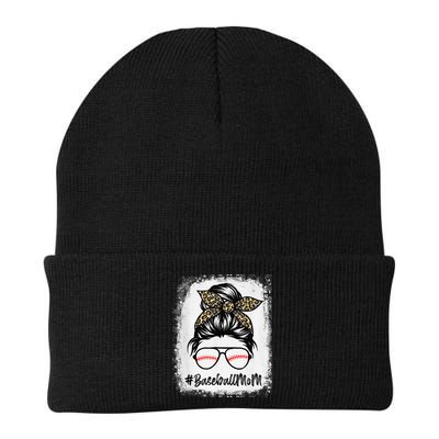 Baseball Mom Leopard Mothers Day Women Baseball Mama Beanie