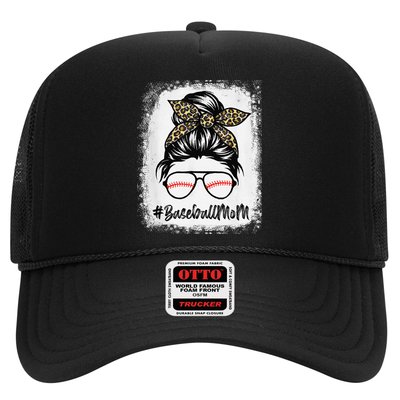 Baseball Mom Leopard Mothers Day Women Baseball Mama Hat