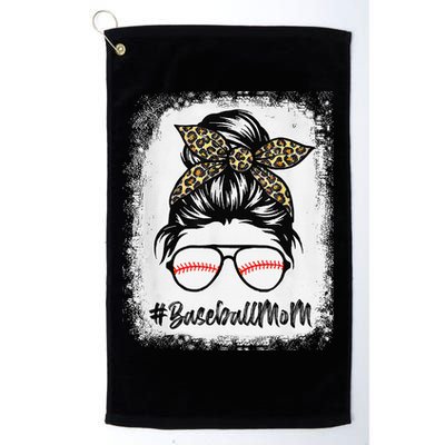 Baseball Mom Leopard Mothers Day Women Baseball Mama Golf Towel