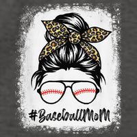 Baseball Mom Leopard Mothers Day Women Baseball Mama Vector Backpack