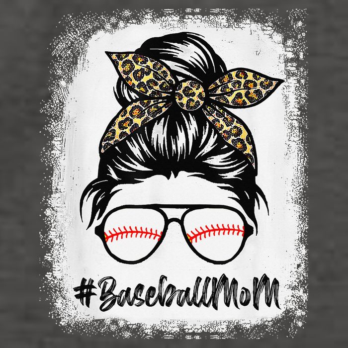 Baseball Mom Leopard Mothers Day Women Baseball Mama Vector Backpack