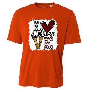 Bulldogs Mascot Love School Spirit Fantastic Gifts Cooling Performance Crew T-Shirt