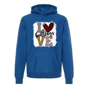 Bulldogs Mascot Love School Spirit Fantastic Gifts Premium Hoodie