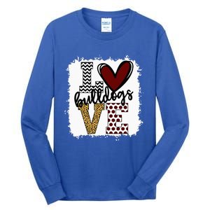 Bulldogs Mascot Love School Spirit Fantastic Gifts Tall Long Sleeve T-Shirt