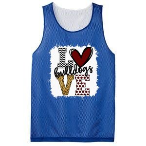 Bulldogs Mascot Love School Spirit Fantastic Gifts Mesh Reversible Basketball Jersey Tank