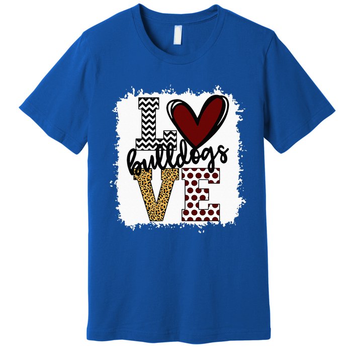 Bulldogs Mascot Love School Spirit Fantastic Gifts Premium T-Shirt