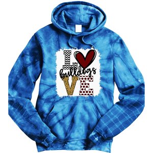 Bulldogs Mascot Love School Spirit Fantastic Gifts Tie Dye Hoodie