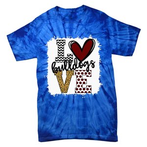 Bulldogs Mascot Love School Spirit Fantastic Gifts Tie-Dye T-Shirt