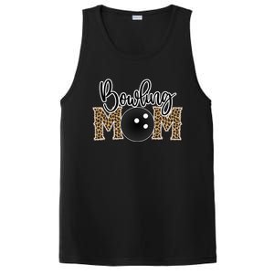 Bowling Mom Leopard Print Proud Bowling Mother Gift PosiCharge Competitor Tank