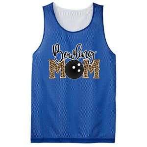 Bowling Mom Leopard Print Proud Bowling Mother Gift Mesh Reversible Basketball Jersey Tank