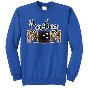 Bowling Mom Leopard Print Proud Bowling Mother Gift Tall Sweatshirt