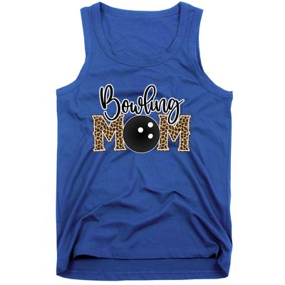 Bowling Mom Leopard Print Proud Bowling Mother Gift Tank Top