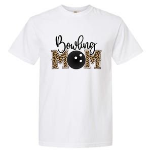 Bowling Mom Leopard Print Proud Bowling Mother Gift Garment-Dyed Heavyweight T-Shirt