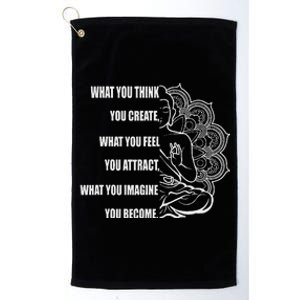 Buddha Meditation Law Of Attraction Platinum Collection Golf Towel