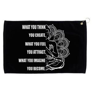 Buddha Meditation Law Of Attraction Grommeted Golf Towel