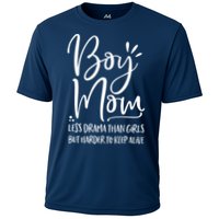 Boy Mom Less Drama Than Girl But Harder To Keep Alive Cooling Performance Crew T-Shirt