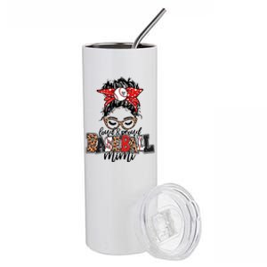 Baseball Mimi Leopard Meaningful Gift Loud And Proud Baseball Mimi Gift Stainless Steel Tumbler