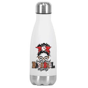 Baseball Mimi Leopard Meaningful Gift Loud And Proud Baseball Mimi Gift Stainless Steel Insulated Water Bottle