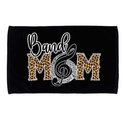 Band Mom Leopard Print Proud Band Mom Musical Marching Band Microfiber Hand Towel