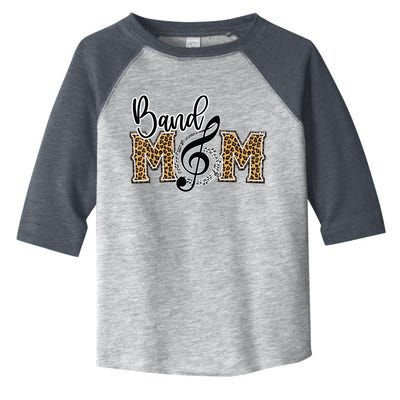 Band Mom Leopard Print Proud Band Mom Musical Marching Band Toddler Fine Jersey T-Shirt