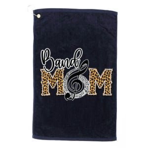 Band Mom Leopard Print Proud Band Mom Musical Marching Band Platinum Collection Golf Towel