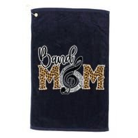 Band Mom Leopard Print Proud Band Mom Musical Marching Band Platinum Collection Golf Towel