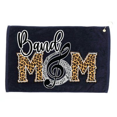 Band Mom Leopard Print Proud Band Mom Musical Marching Band Grommeted Golf Towel