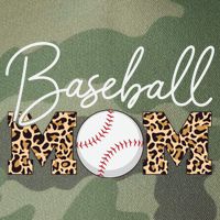 Baseball Mom - Leopard Print Cursive Script Legacy Tie Dye Trucker Hat