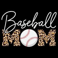 Baseball Mom - Leopard Print Cursive Script Daily Commute Backpack