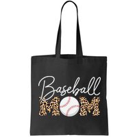 Baseball Mom - Leopard Print Cursive Script Bag
