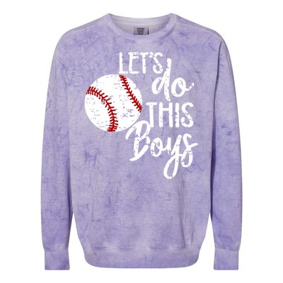 Baseball Mom Lets Do This Spirit Wear Gift Colorblast Crewneck Sweatshirt