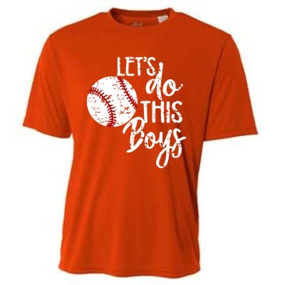 Baseball Mom Lets Do This Spirit Wear Gift Cooling Performance Crew T-Shirt