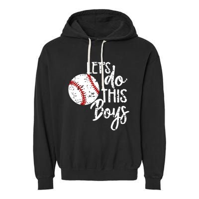 Baseball Mom Lets Do This Spirit Wear Gift Garment-Dyed Fleece Hoodie